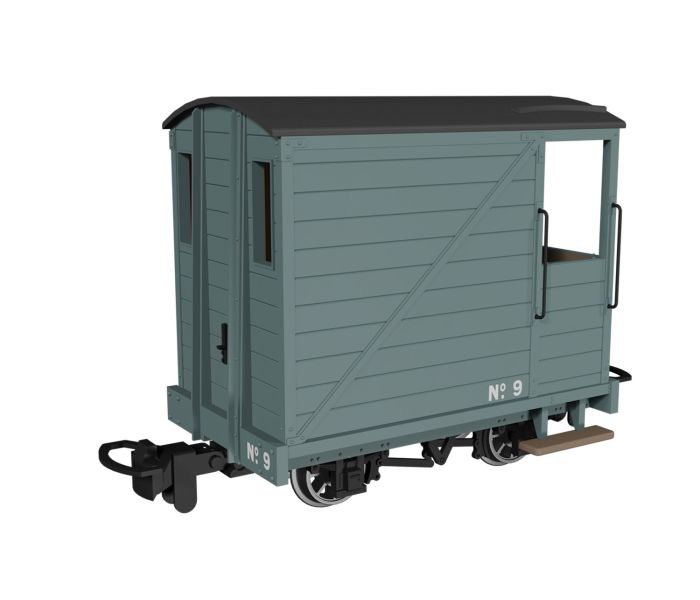 Single Veranda Brake Van Plain Grey No.9
