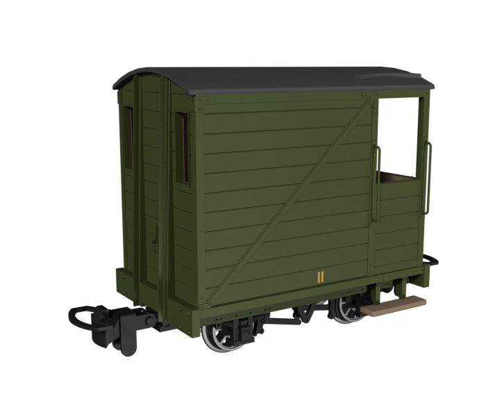 Single Veranda Brake Van Plain Green No.11