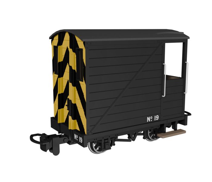 Single Veranda Brake Van Black with Wasp Stripes No.19