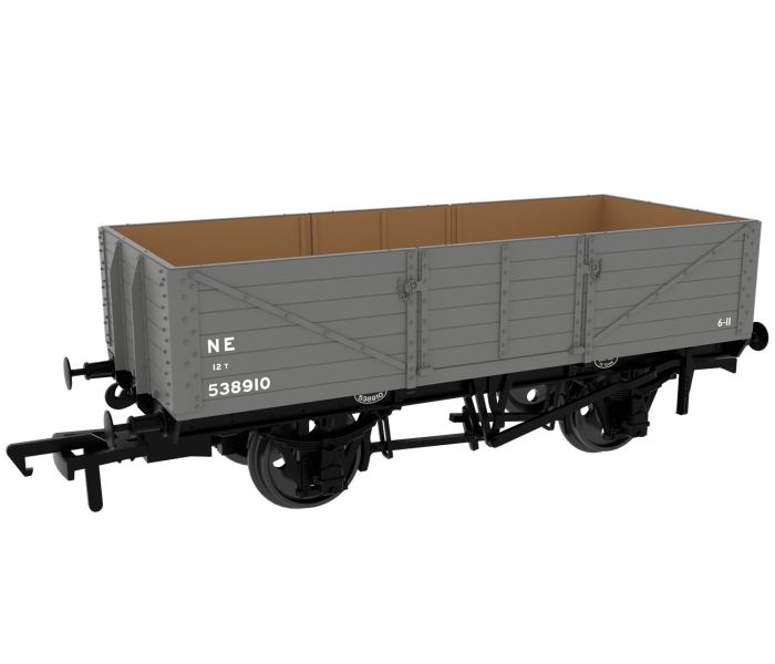 Diagram 9A/9B 6 Plank Wagon LNER Grey (Post 1936) 538910