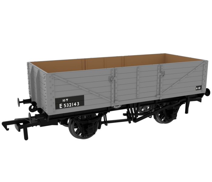 Diagram 9A/9B 6 Plank Wagon BR(ER) Grey E532143