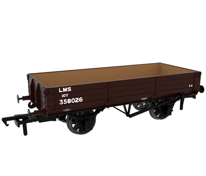 Diagram 6C 3 Plank Open Wagon LMS Bauxite (Post 36) 358026