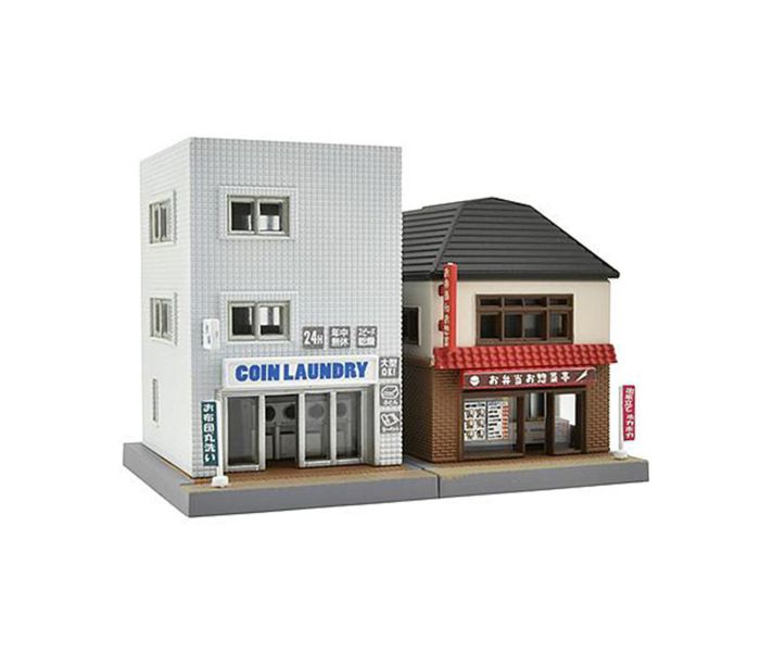 33098 Laundrette & Delicatessen Buildings Set B3
