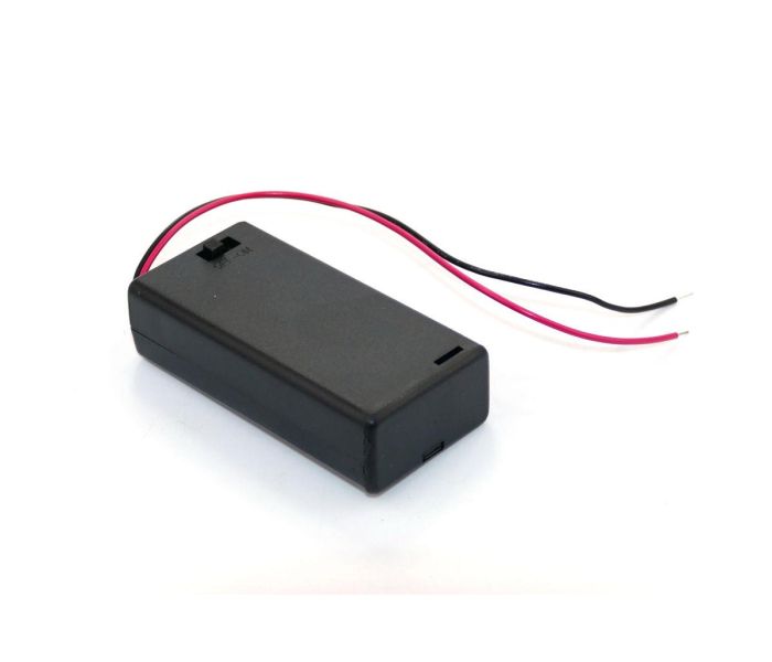 AA Battery Box for 2 x AA Batteries with Switch