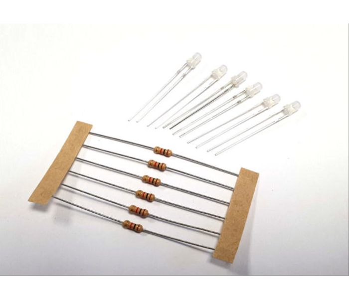 LED Pack 3mm White (6)