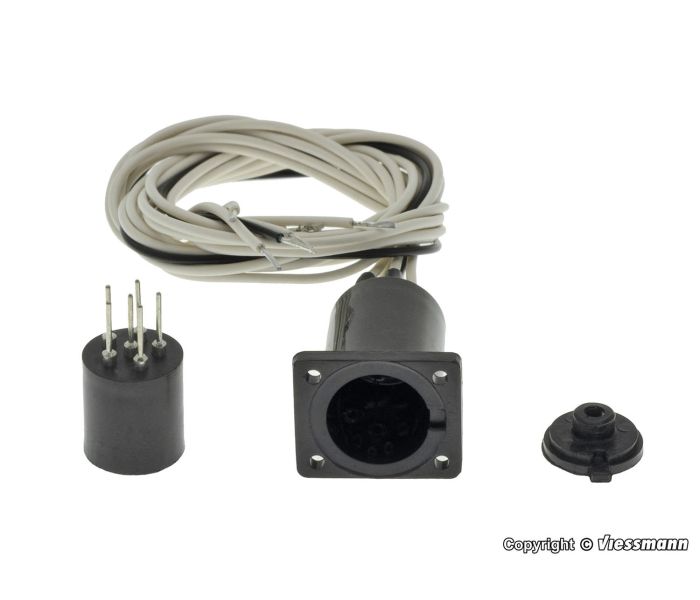 6 Pin Cylinder Plug with Connection Cables
