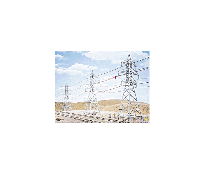 High Voltage Transmission Towers (4) Kit
