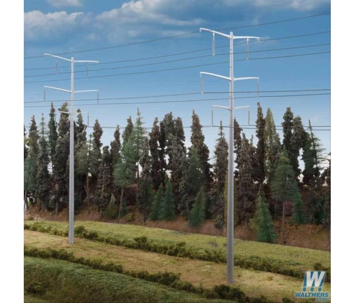 Modern High Voltage Transmission Towers Kit