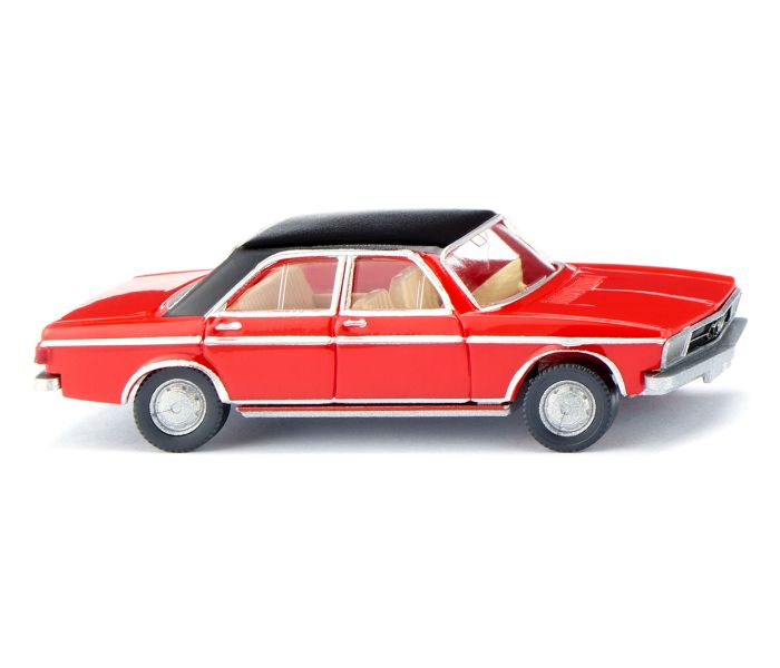 Audi 100 Traffic Red/Black Roof 1968-76