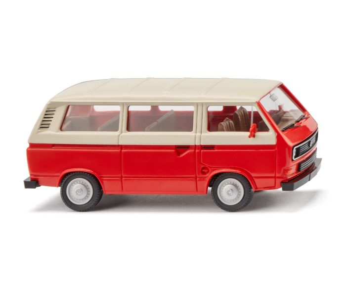 VW T3 Bus Traffic Red/Light Ivory 1979-92