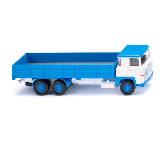 Scania 111 LBT High Sided Flatbed Truck White/Blue 1975-80