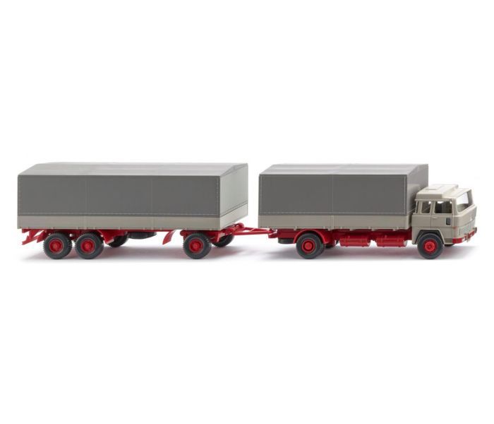 Magirus 235 D Flatbed Road Train Pebble Grey (1963-71)
