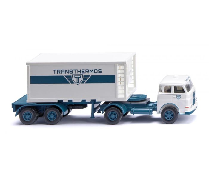 MAN 20' Container Semi Truck Transthermos 1960-67