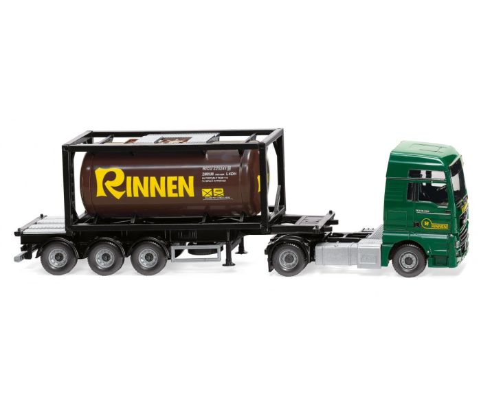 MAN TGX Euro 6c Rinnen Tank Container Semitruck