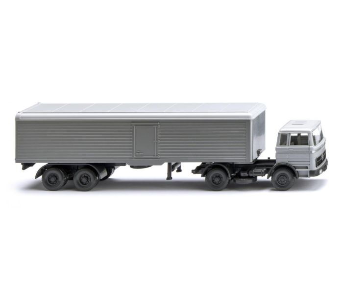 MB 1620 Semitrailer Box Truck Silver Grey 1963-67