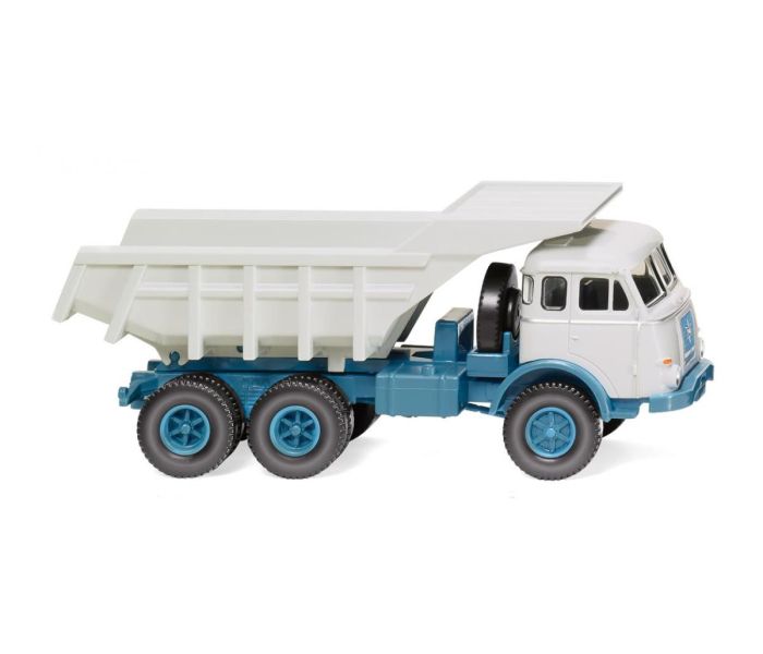 Henschel HS 3-180 Tipper Trailer Light Blue/White