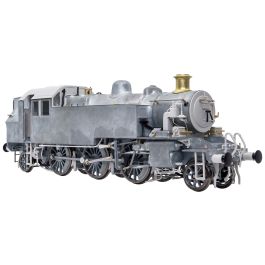 LHT-S-041-005U Ivatt Class 2 2-6-2T BR Lined Black Late Crest Unnumbered Steam Locomotive