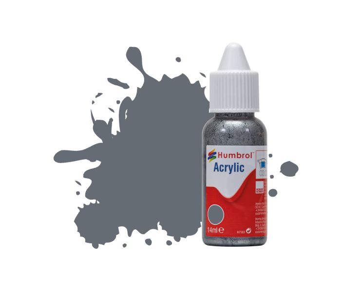 No 123 Extra Dark Sea Grey Satin Acrylic Paint (14ml)