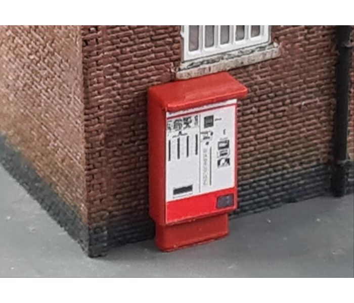 Modern Train Ticket Machines 2pcs (Pre-Built)