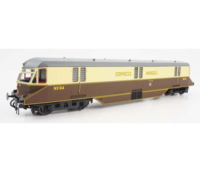 AEC Parcels Railcar 34 GWR Chocolate/Cream