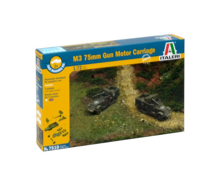 US M3 76mm Gun Motor Carriage Fast Assembly (1:72)