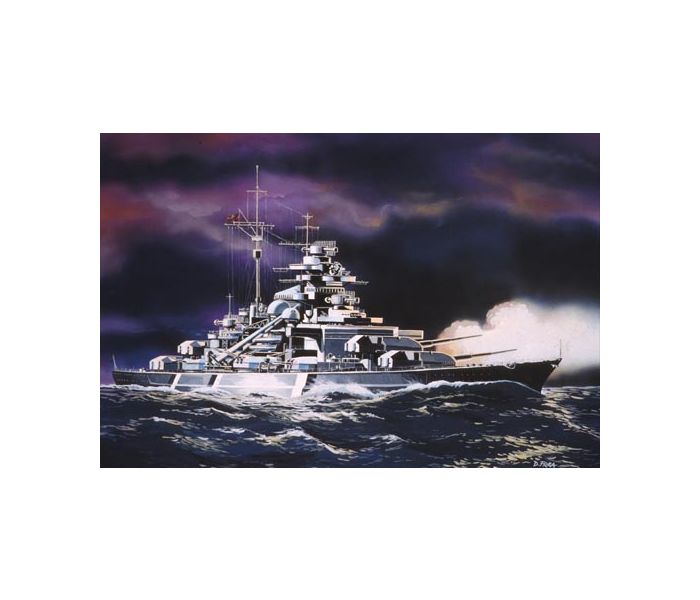 German Battleship Bismarck (1:1200 Scale)