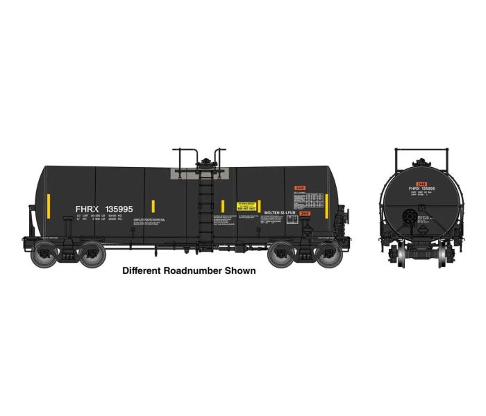 40' Trinity 14k Gallon Molten Suplhur Tank Car FHRX 136000