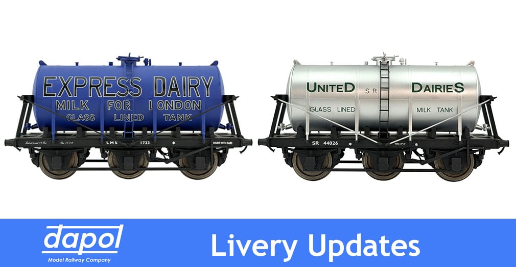 Dapol O Gauge Updates: Milk Tanker Samples