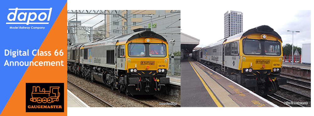 Gaugemaster Digital Class 66 Locomotives Announced