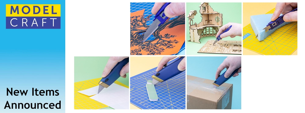 New Modelcraft Disposable and Retractable Hobby Knives