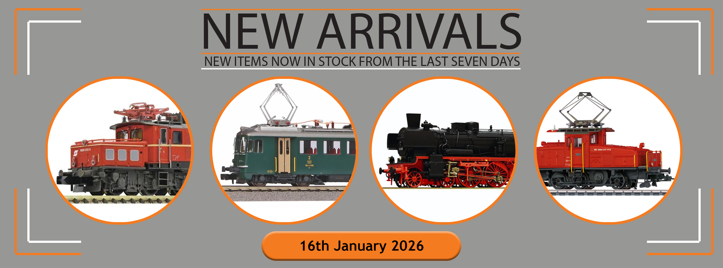 New Arrivals Into Stock This Week: 16th January 2026