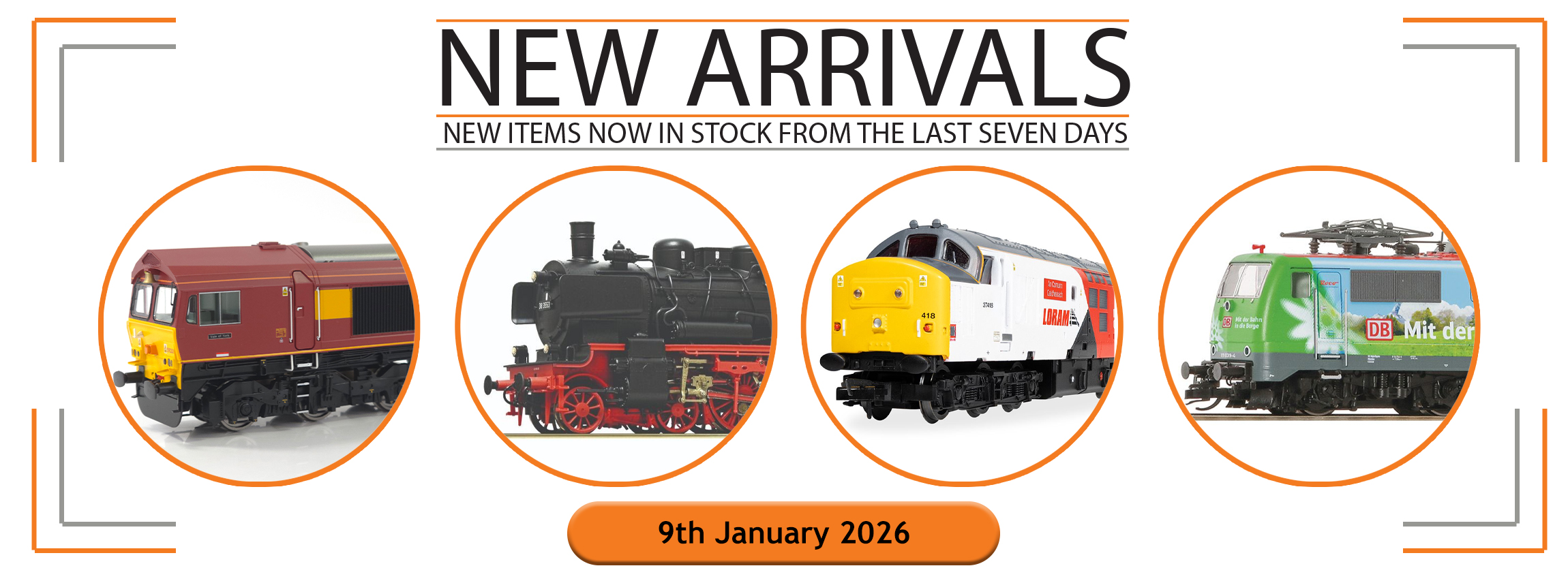 New Arrivals Into Stock This Week: 9th January 2026