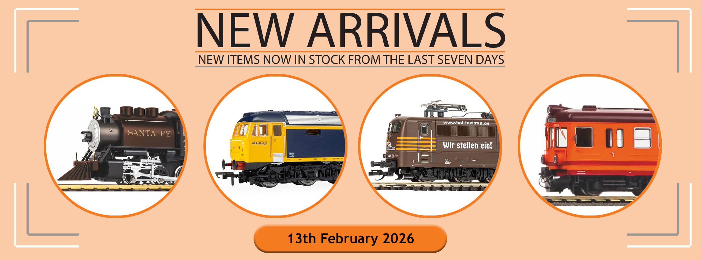 New Arrivals Into Stock This Week: 13th February 2026