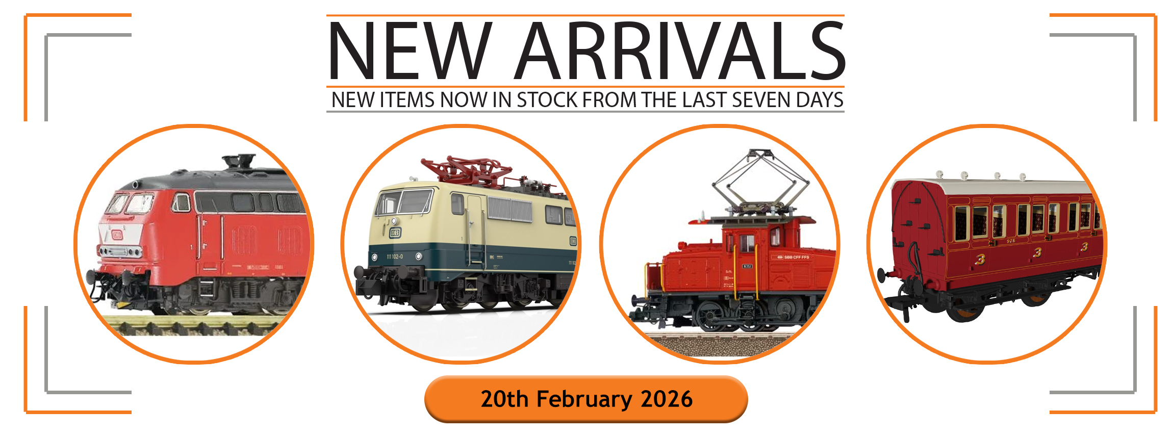 New Arrivals Into Stock This Week: 20th February 2026