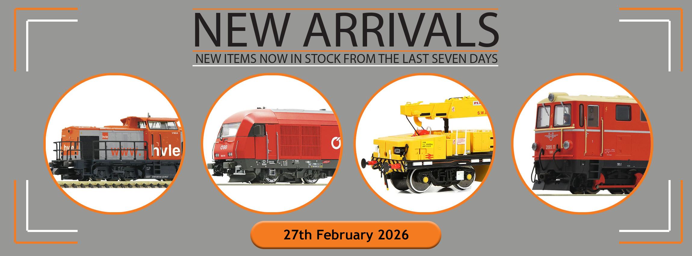 New Arrivals Into Stock This Week: 27th February 2026