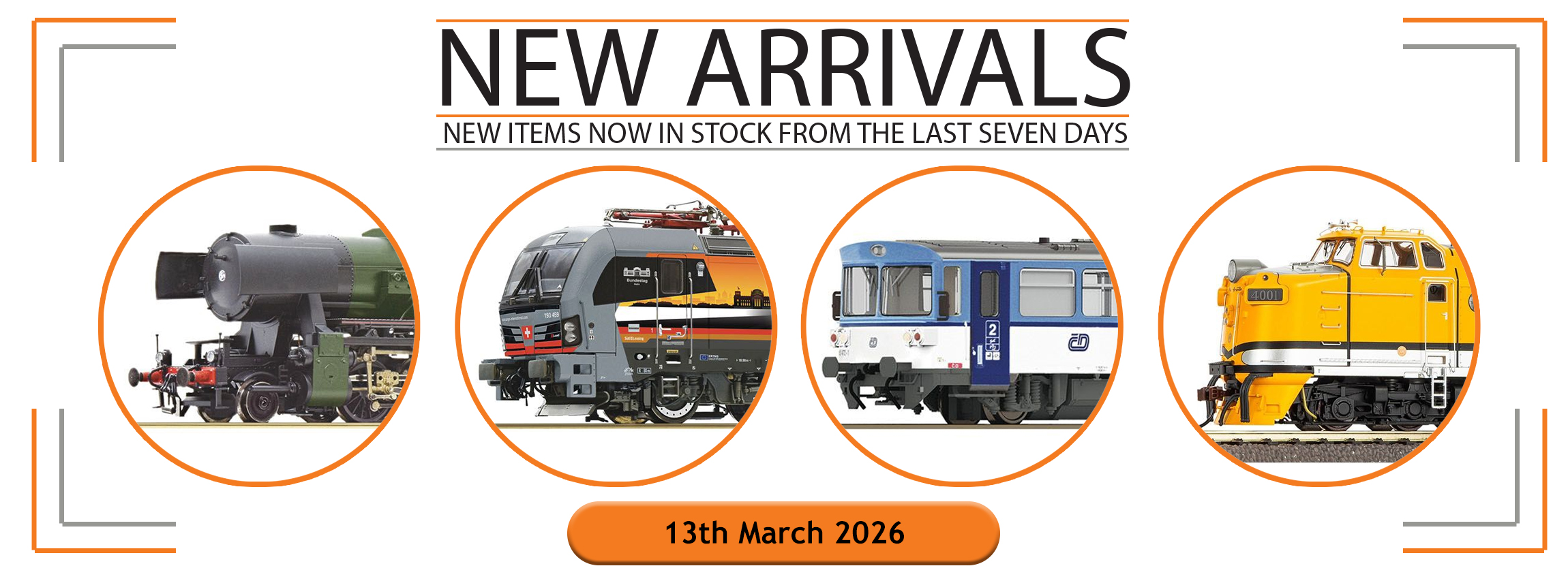 New Arrivals Into Stock This Week: 13th March 2026