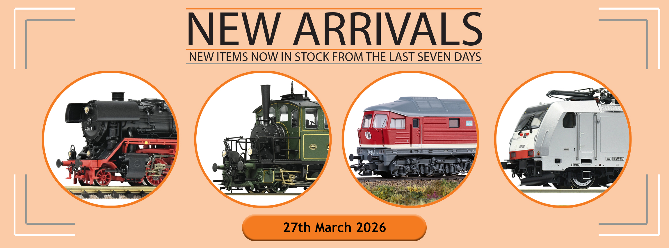 New Arrivals Into Stock This Week: 27th March 2026