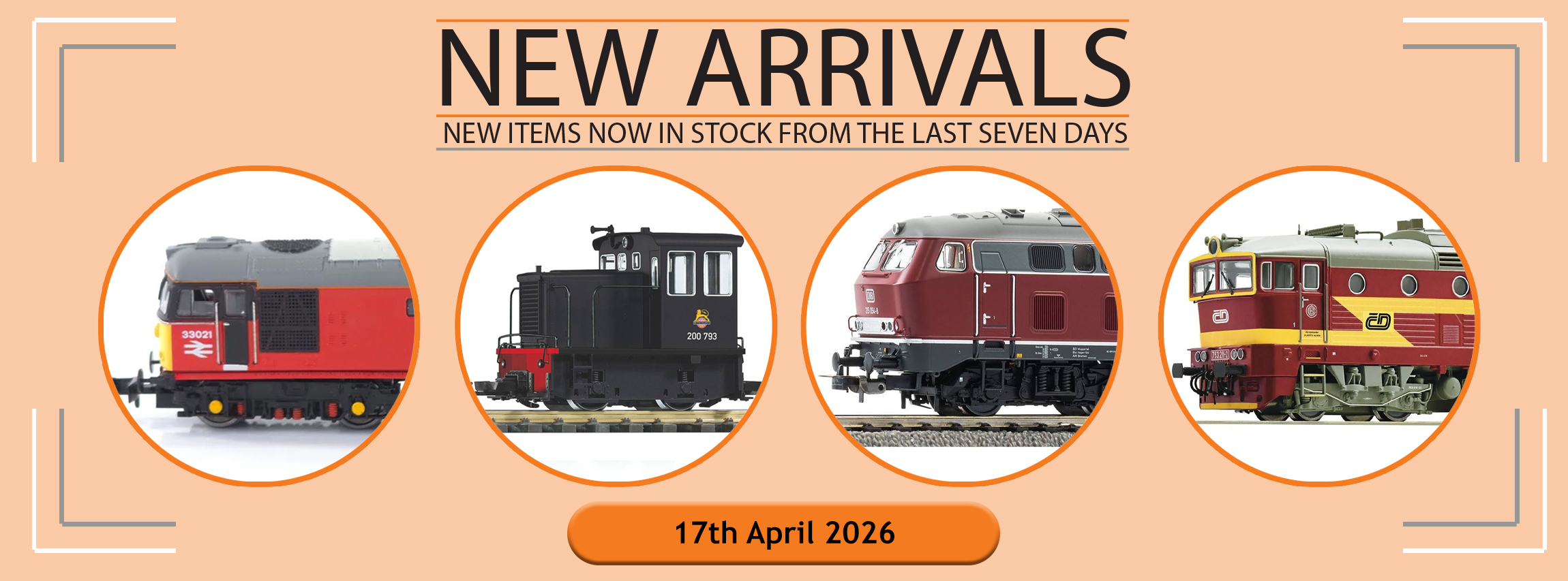 New Arrivals Into Stock This Week: 17th April 2026