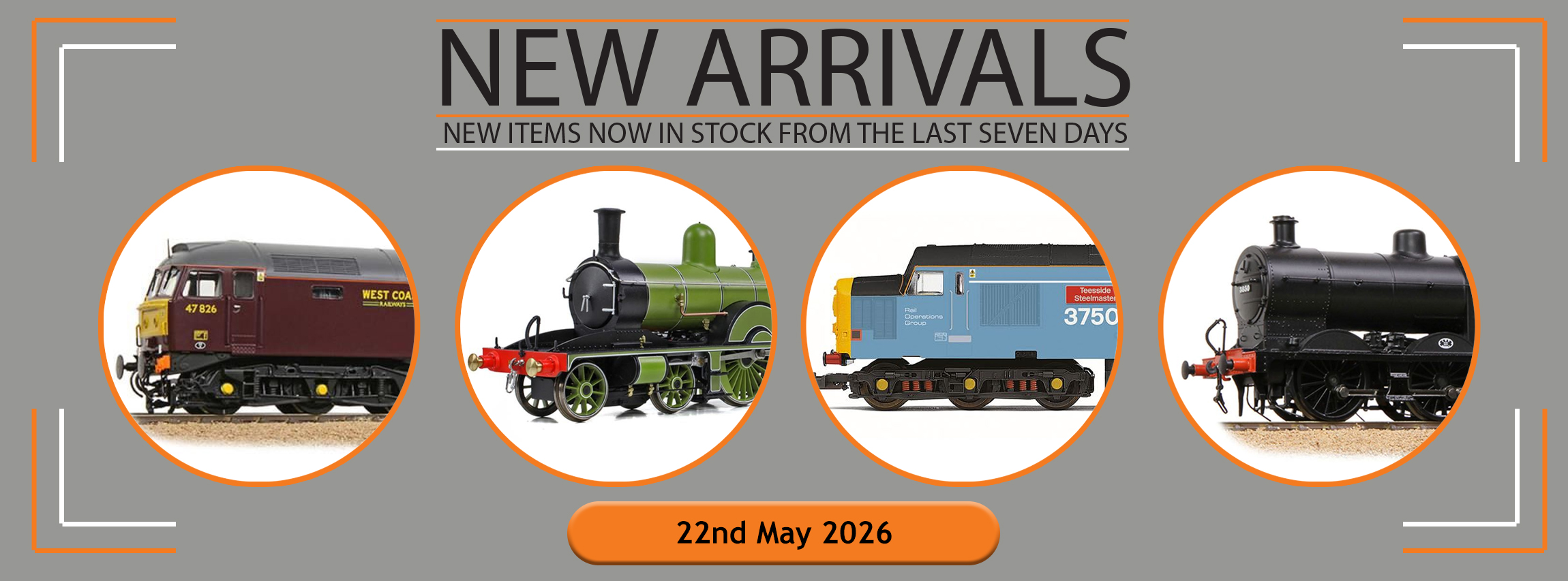 New Arrivals Into Stock: 22nd May 2026