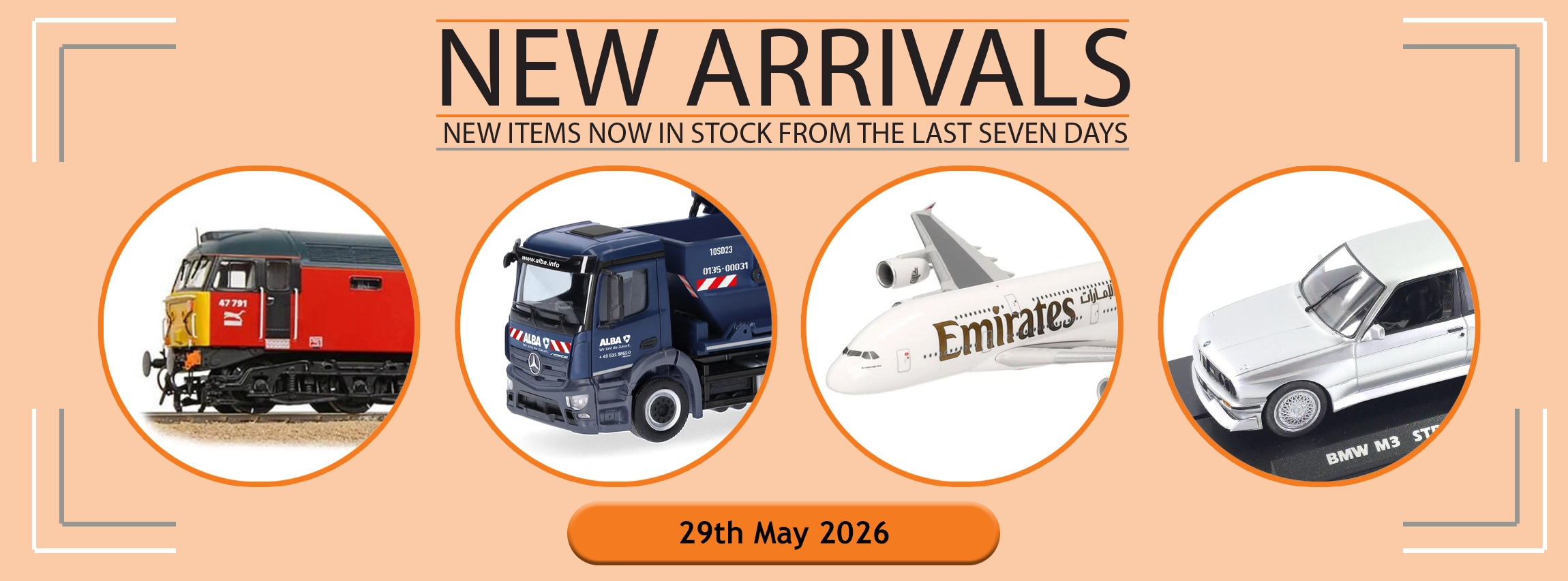 New Arrivals Into Stock: 29th May 2026