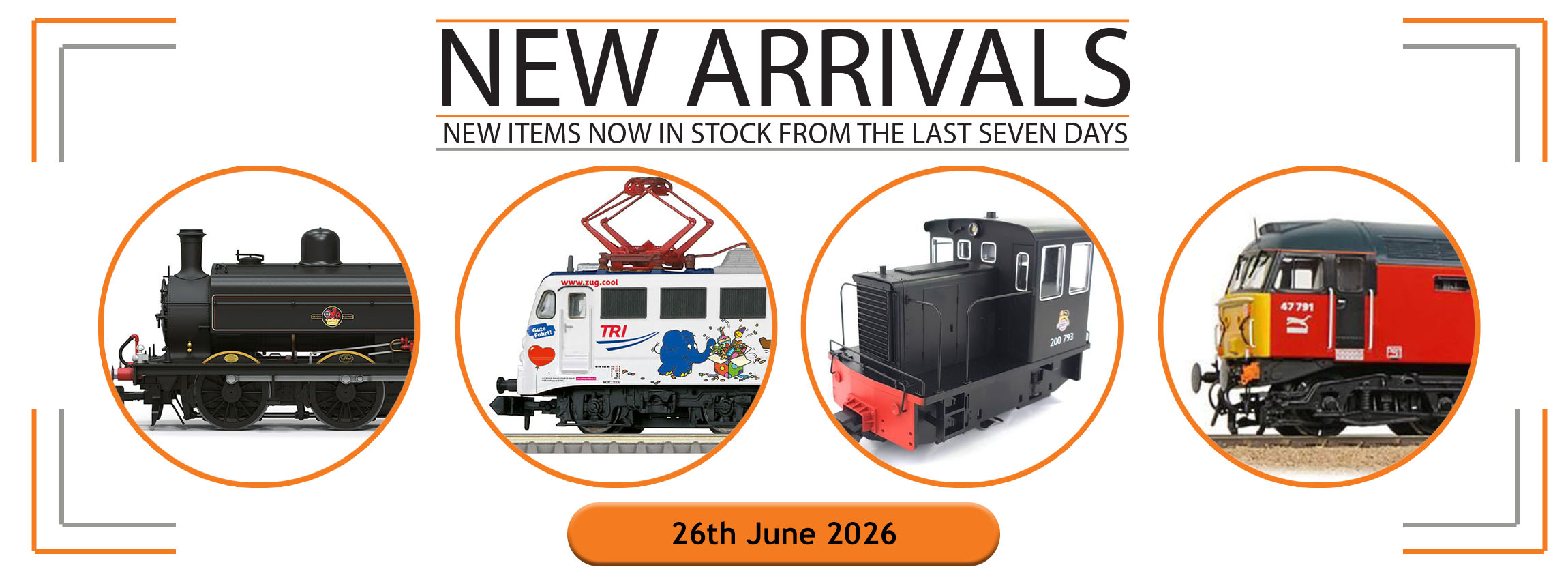 New Arrivals Into Stock: 26th June 2026