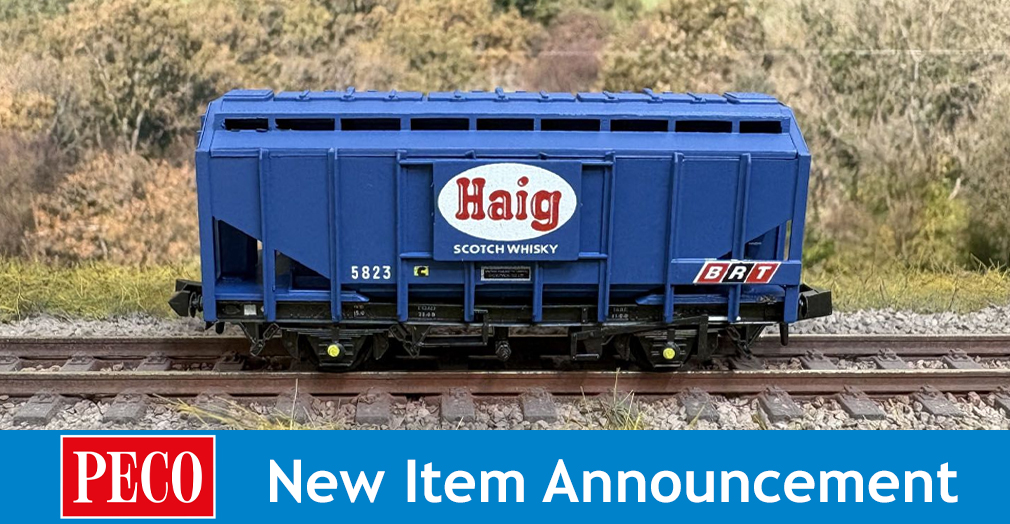PECO Grain Hoppers  Three New Whisky Wagons 