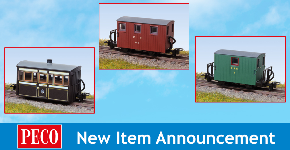 Peco Announce Three New Ffestiniog Railway Wagons in OO9