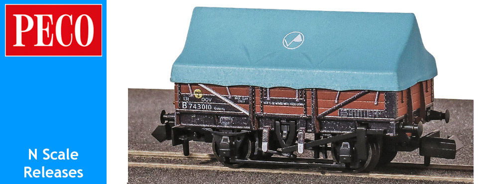 New Peco China Clay Hood Wagons Announced