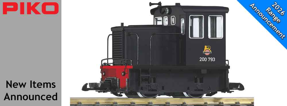 Piko G Scale Announcements: January 2026 | Gaugemaster