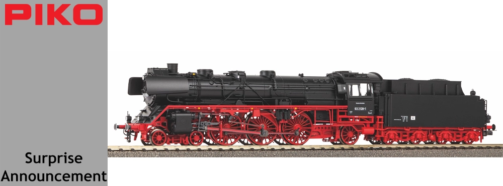 Piko Announce a Surprise New Item: A BR03 DR Steam Locomotive
