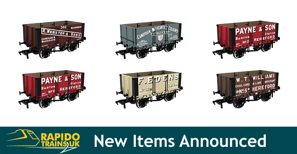 Rapido Trains UK Announce New Gloucester Inside Diagonal 1907 RCH Wagons
