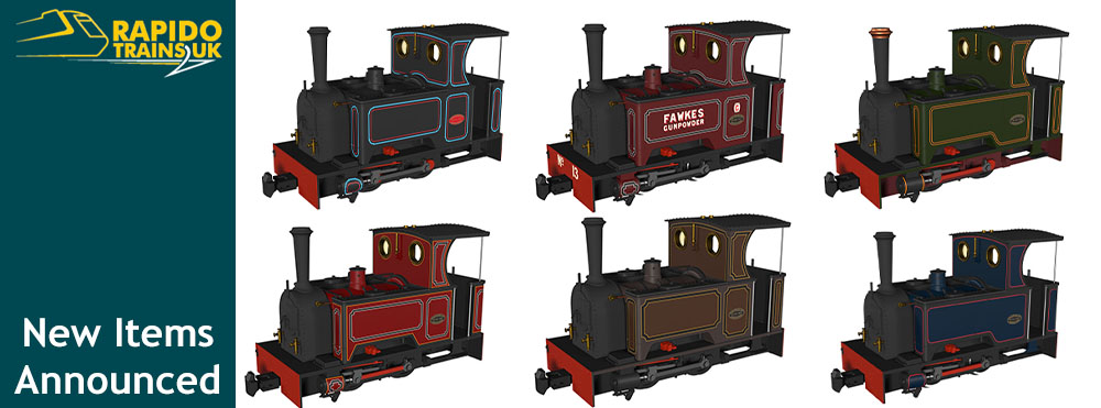 Rapido Trains UK Product Announcements: Sirdar OO9 Locomotives