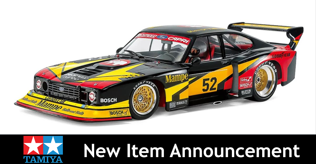 Tamiya Re-releases 1/24 Ford Zakspeed Capri Turbo