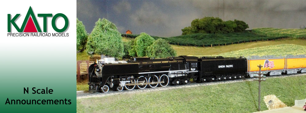 Kato USA N Scale FEF-3, Water Tender 2-Car Set, and Excursion Train Reissues